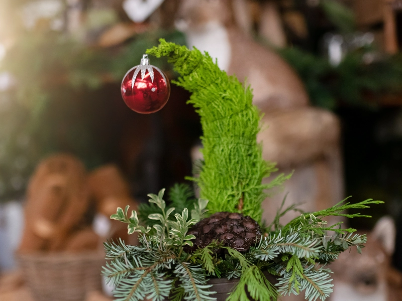 Grinch Tree Centerpiece Workshop - Second Nature at Reads Creek