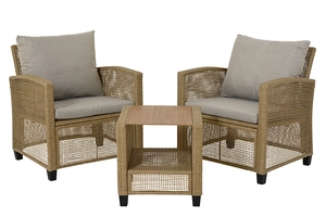 Alicante Beige Steel Lounge Set