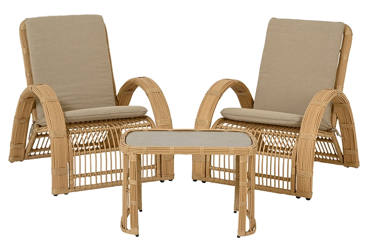 Bali Natural Wicker Patio Set - image 1